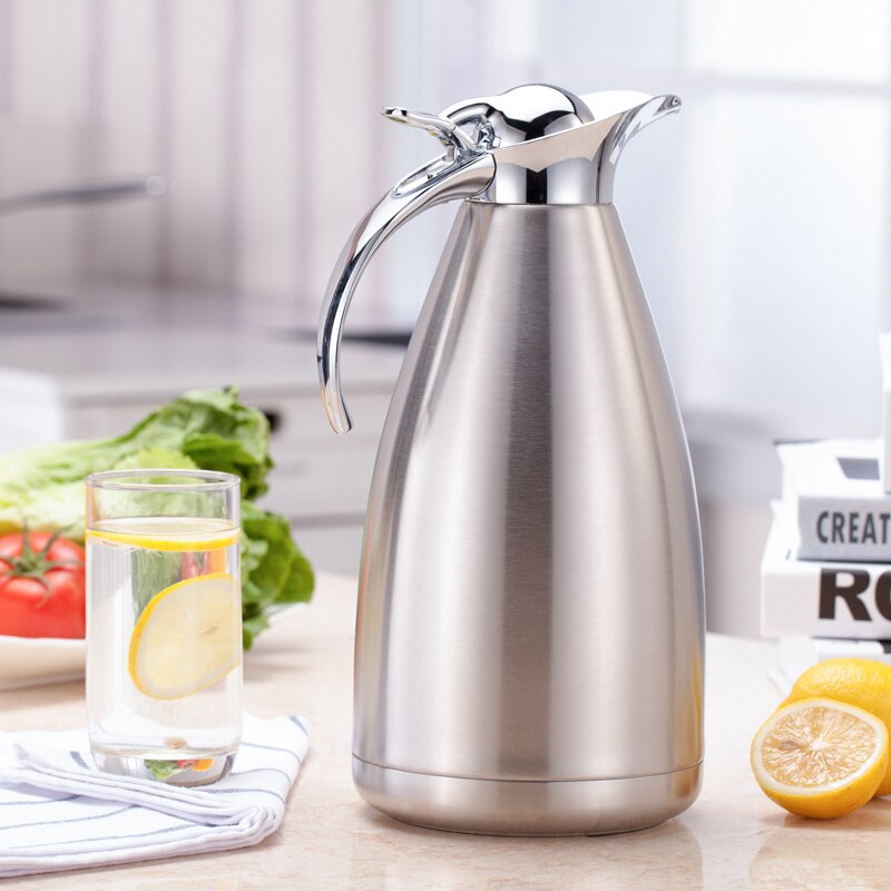 Edelstahl Vakuum Isolierung Topf Doppel-schicht Hause Büro Wasserkocher Küche Multifunktionale Kreative Isolierte Tee Wasserkocher