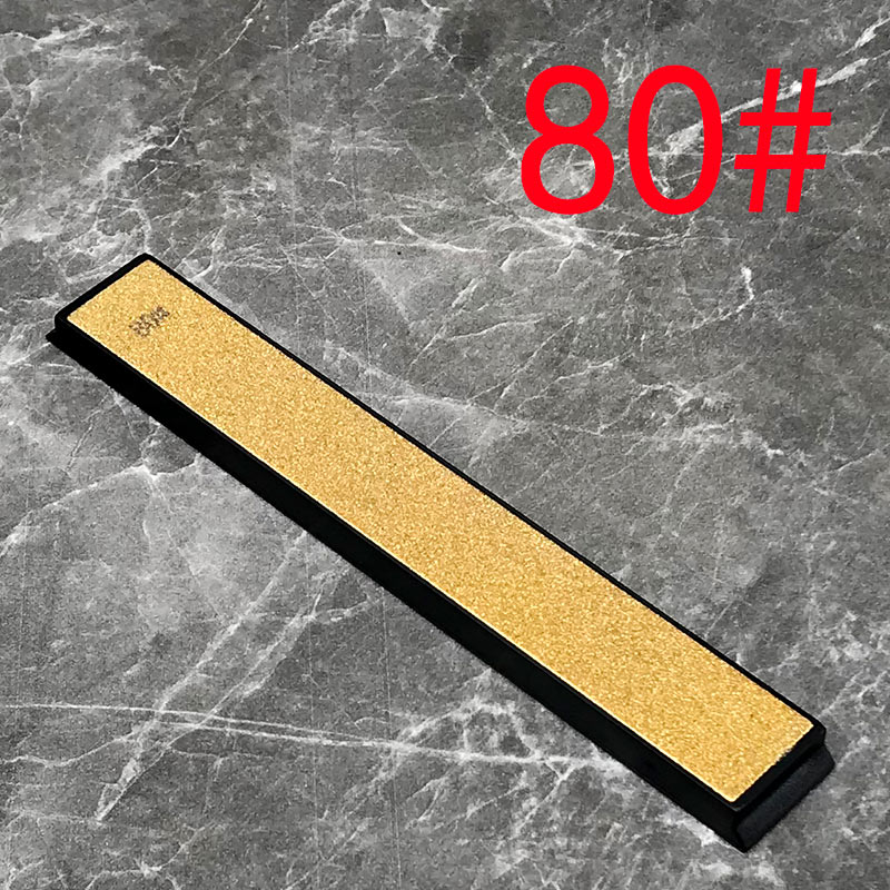 Cuchillo de titanio para afilar cuchillos de cocina, piedra de afilar, fácil de llevar: Grit 80