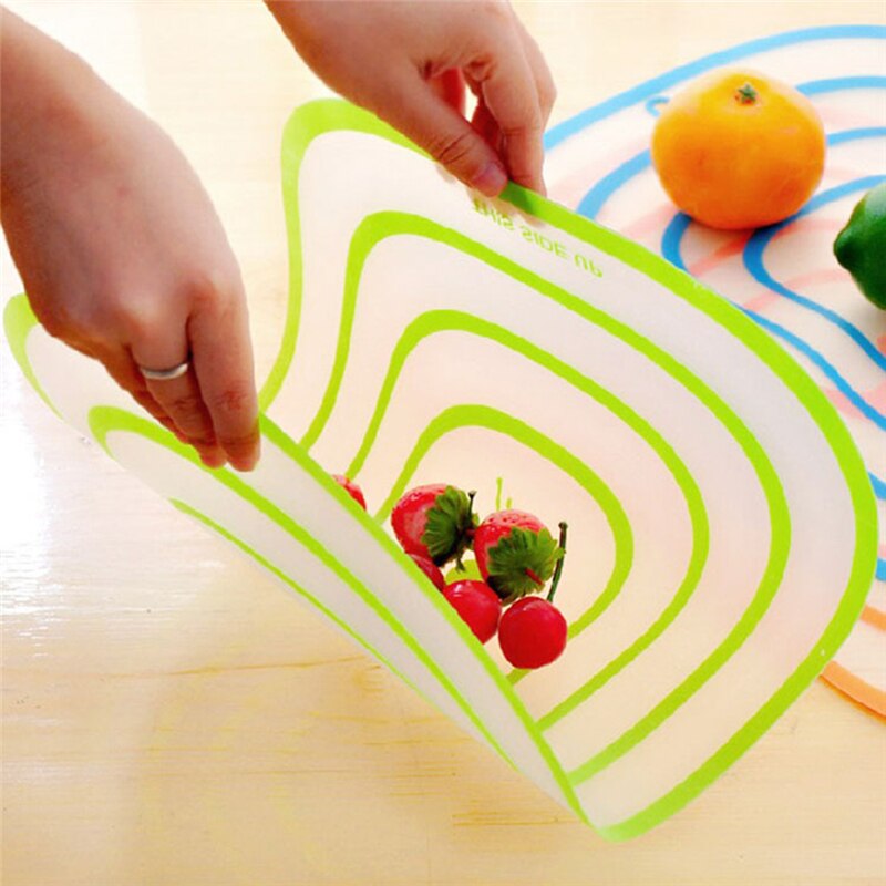 Kitchen Stuff Chopping Block Frosted Antibacteria Plastic Kitchen Folding Chopping Board Fruit Vegetable Meat Cutting Boards