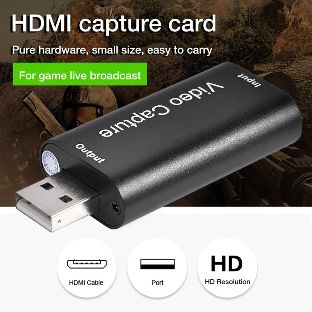 USB2.0 HDMI capture card supports OBS Live recording box Adapter card HD capture Teaching recording imaging