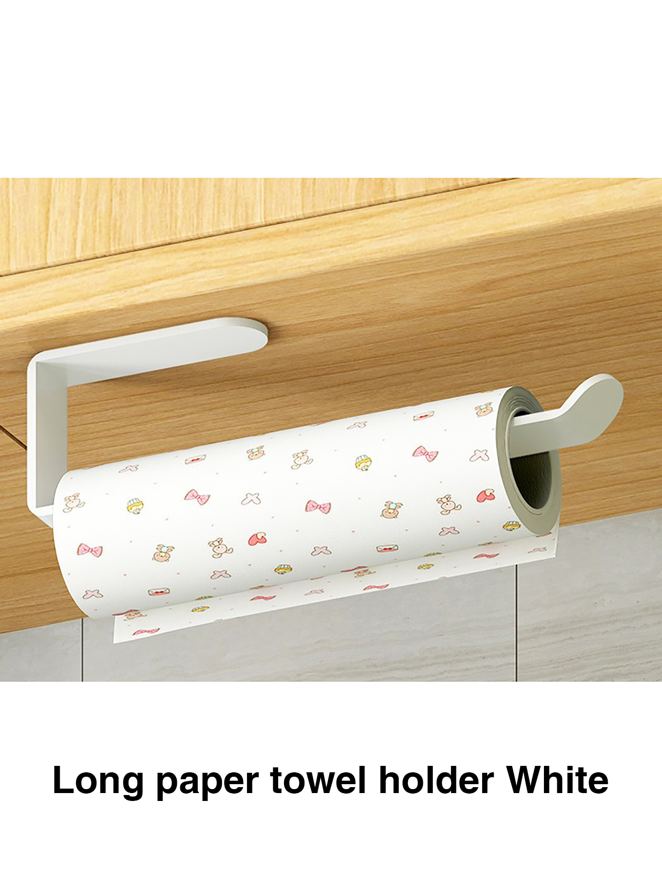Kitchen Paper Towel Holder Adhesive Tissue Hanger Toilet Roll Paper Dispenser Cabinet Storage Napkin Rack Bathroom Accessories: PURPLE