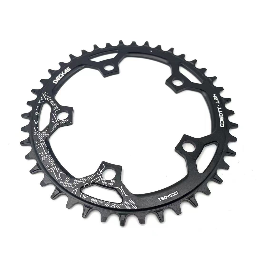 Deckas 110BCD Kettingblad Racefiets Smalle Grove 36T 38T 40T 42T 44T 46T 48T 50T 52T 110BCD 5 bouten fiets Kettingwiel