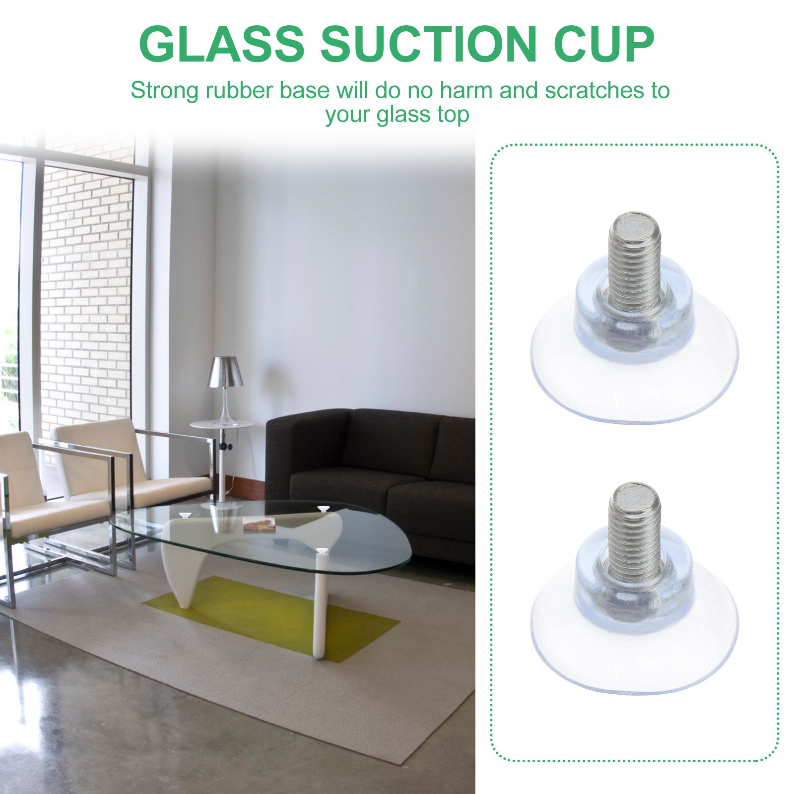 6pcs Suction Cup PVC Suction Cup Sucker for Wall Home Glass Furniture Table