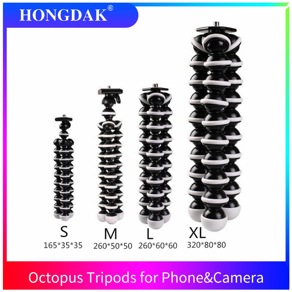 Hongdak Sml Xl Statief Lichtgewicht Draagbare Octopus Statief Voor Telefoon Camera