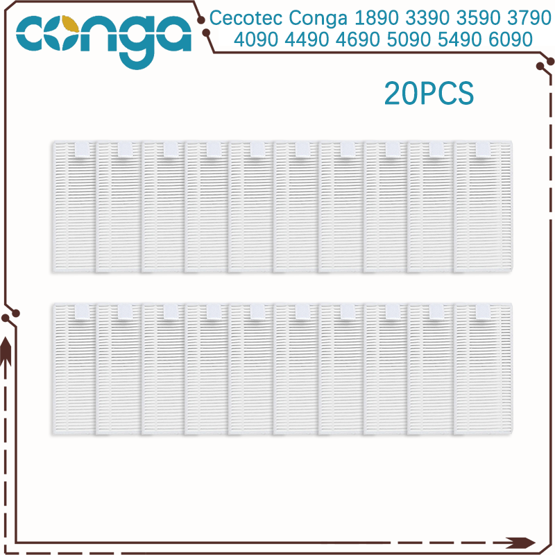 For Cecotec Conga 1890 3390 3590 3790 4090 4490 4690 5090 5490 6090 Robot Vacuum Main Side Brush Hepa Filter Mop Part: Orange