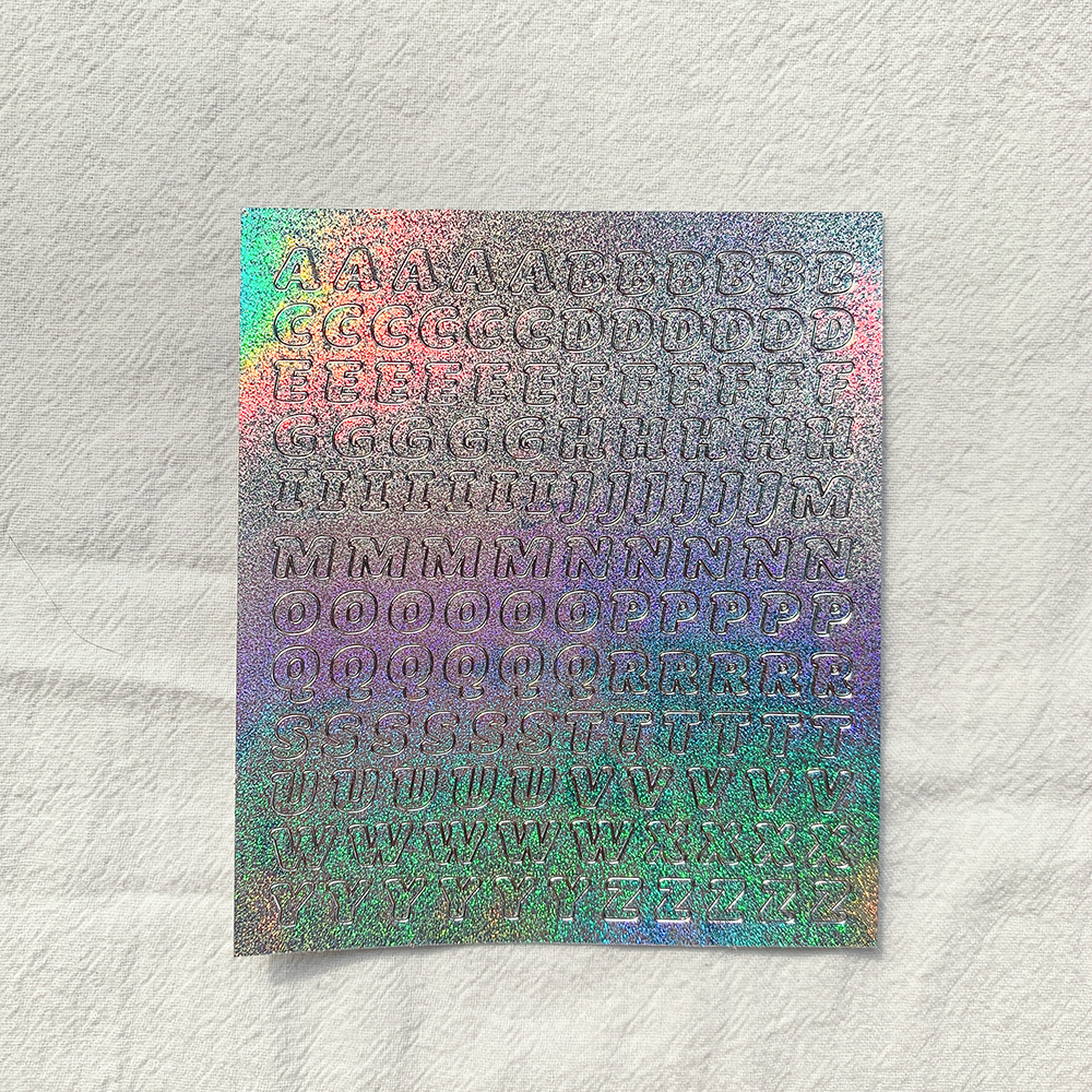 Glitter Alphabet Sticker Korean Aesthetic Sticker For K-pop Toploader Decor DIY Scrapbooking Journal Diary Supplies Stationery: 6