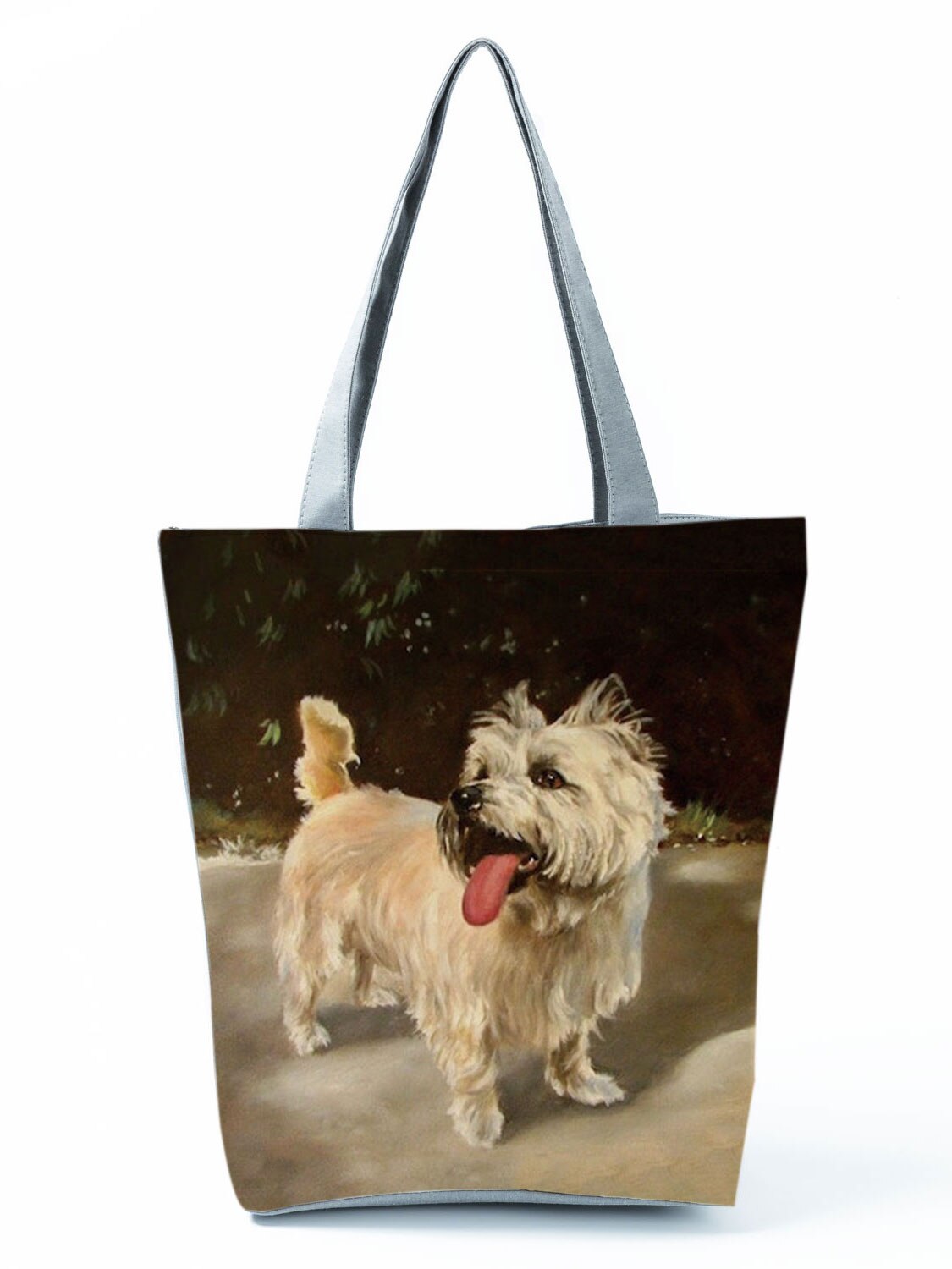 Einzigartige Westie Hund Malerei Quadrat Handtaschen für Frauen Einkaufs Käufer Taschen Große Kapazität Eco Totes Dame Reise Strand Tasche: hl2967 Hund Handtasche