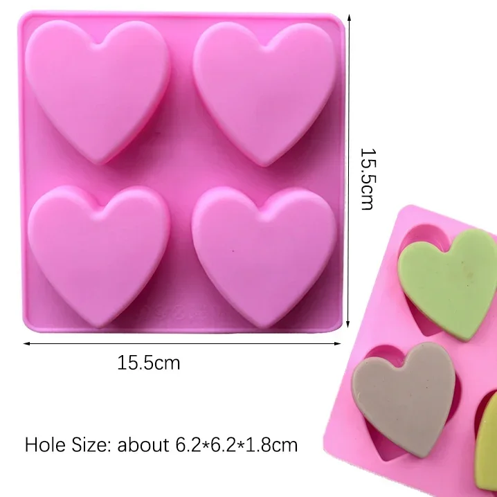 Stampo in silicone a forma di cuore per teglia da forno Pasticceria caramella sbarra Stampo per cioccolato Regalo di nozze fai da te Stampi in resina epossidica Fornitura da cucina: Di Colore Giallo chiaro