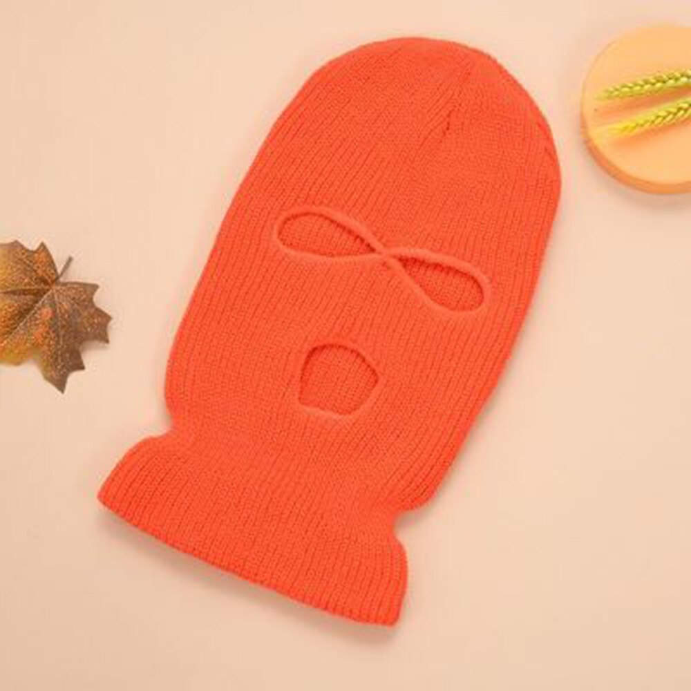 Balaclava Mask Hat Winter Cover Neon Mask Green Halloween Caps For Party Motorcycle Bicycle Ski Cycling Balaclava Pink Masks: orange