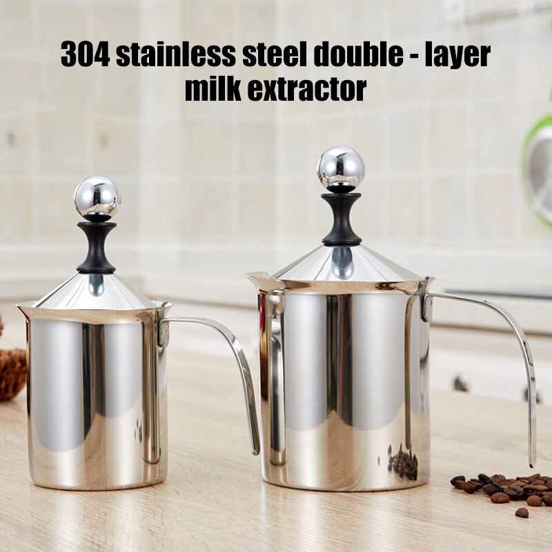 Handmatige Melkopschuimer Rvs Cappuccino Melk Creamer Schuim Mesh Koffie Foamer Creamer Keuken Applicance