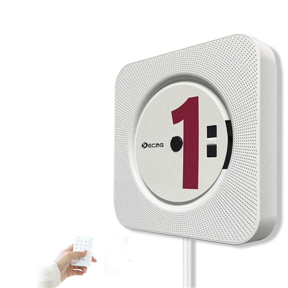 Portable Bluetooth CD Player Wall Mountable Home Audio Boombox with Remote Control FM Radio Built-in HiFi SpeakersB MP3