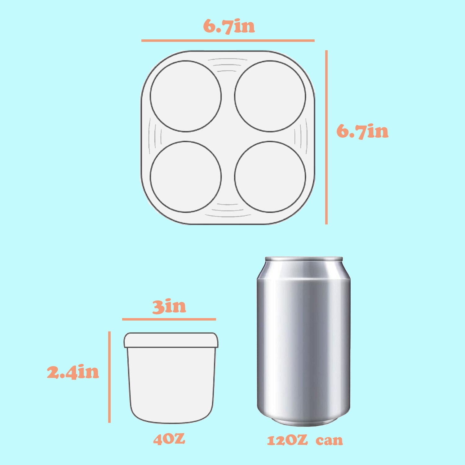 Glass Baby Food Storage Containers COMI Reusable 4OZ Jars with Sealed Silicone Lids and Tray, Pack of 4 Dishwasher Friendly