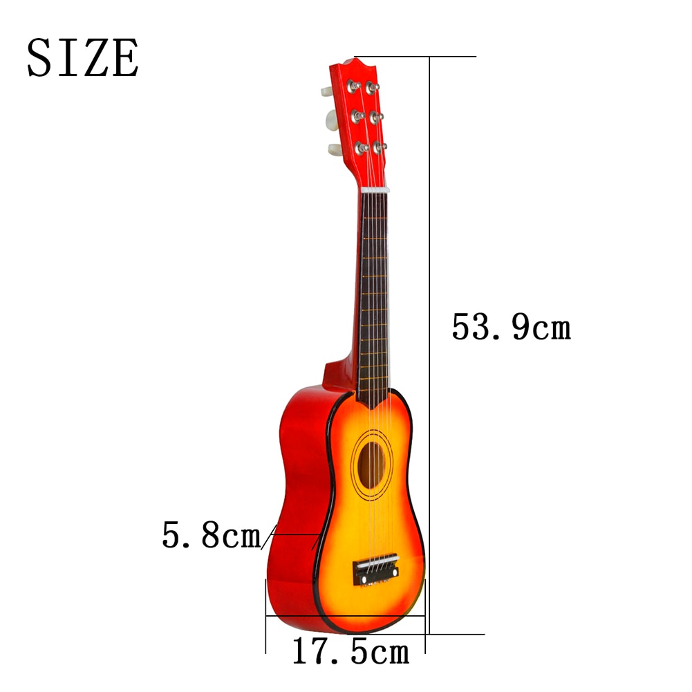 Mini 21 inch Wooden Acoustic Guitar Classical Guitar Musical Instrumental Starter Beginner Music Lovers Kids