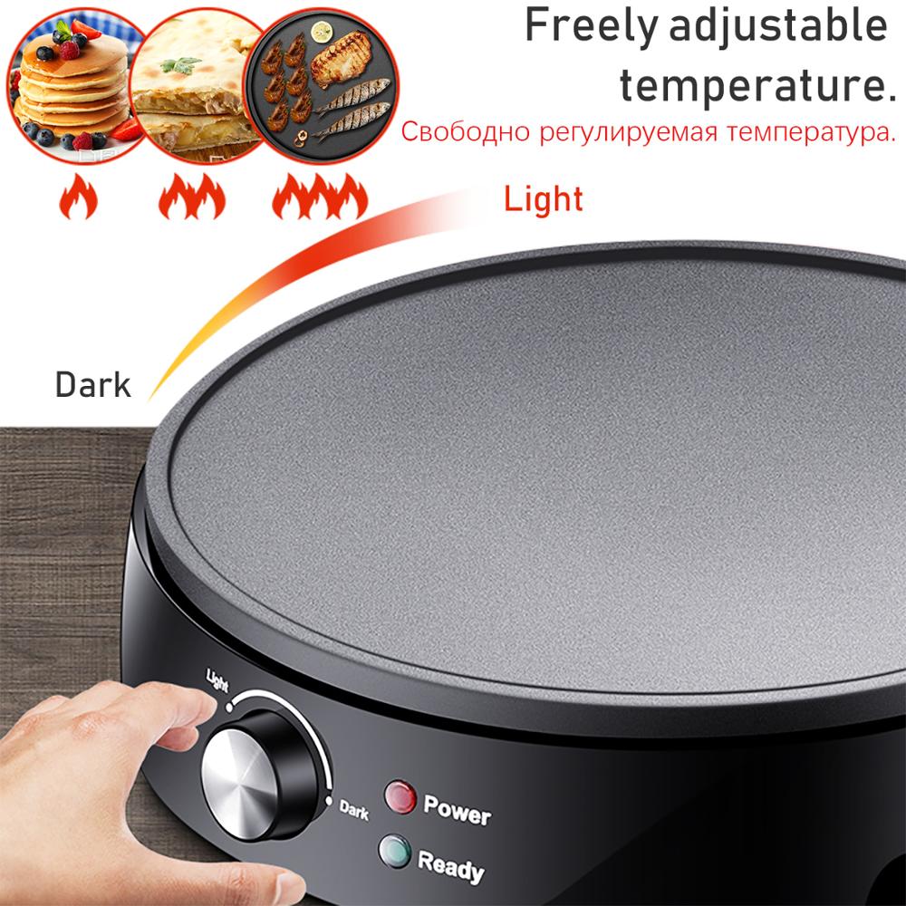 Pannenkoek Maker Crêpe Machine Non-stick Bakplaat Bakken Pan Barbecue Roosteren Bakplaat Huishouden Keuken Koken Gereedschap 220V Sonifer