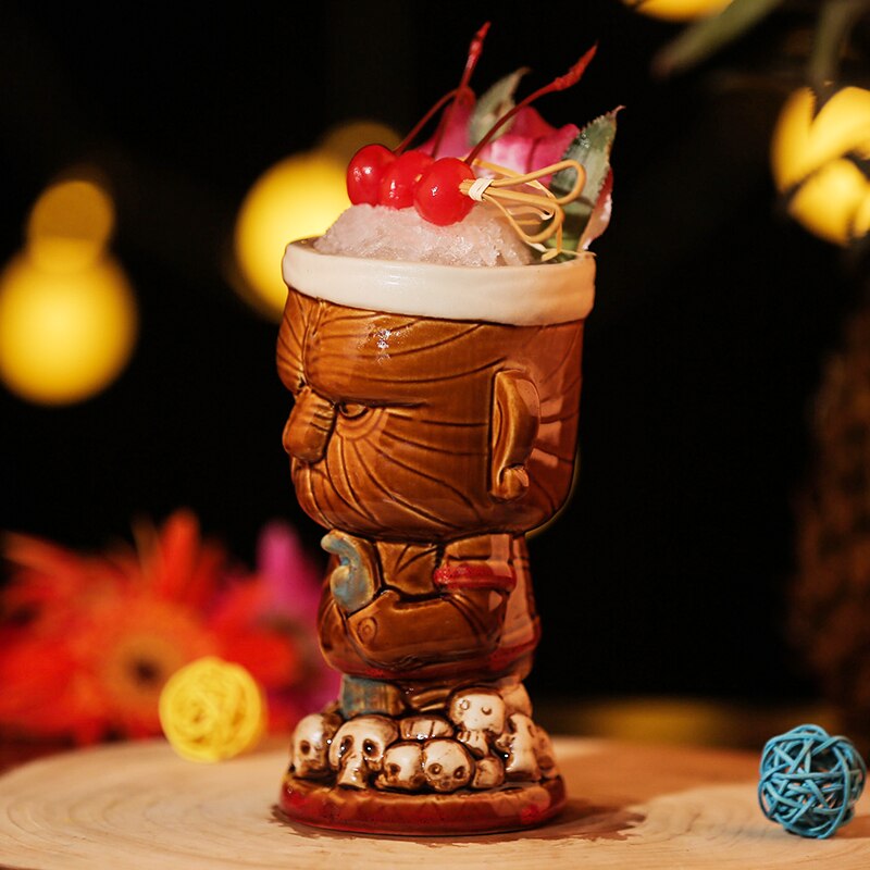 Maori Chiefs Tiki Mug Cocktail Cup Beer Wine Mug Ceramic Tiki Mugs Art Crafts Hawaii Mugs