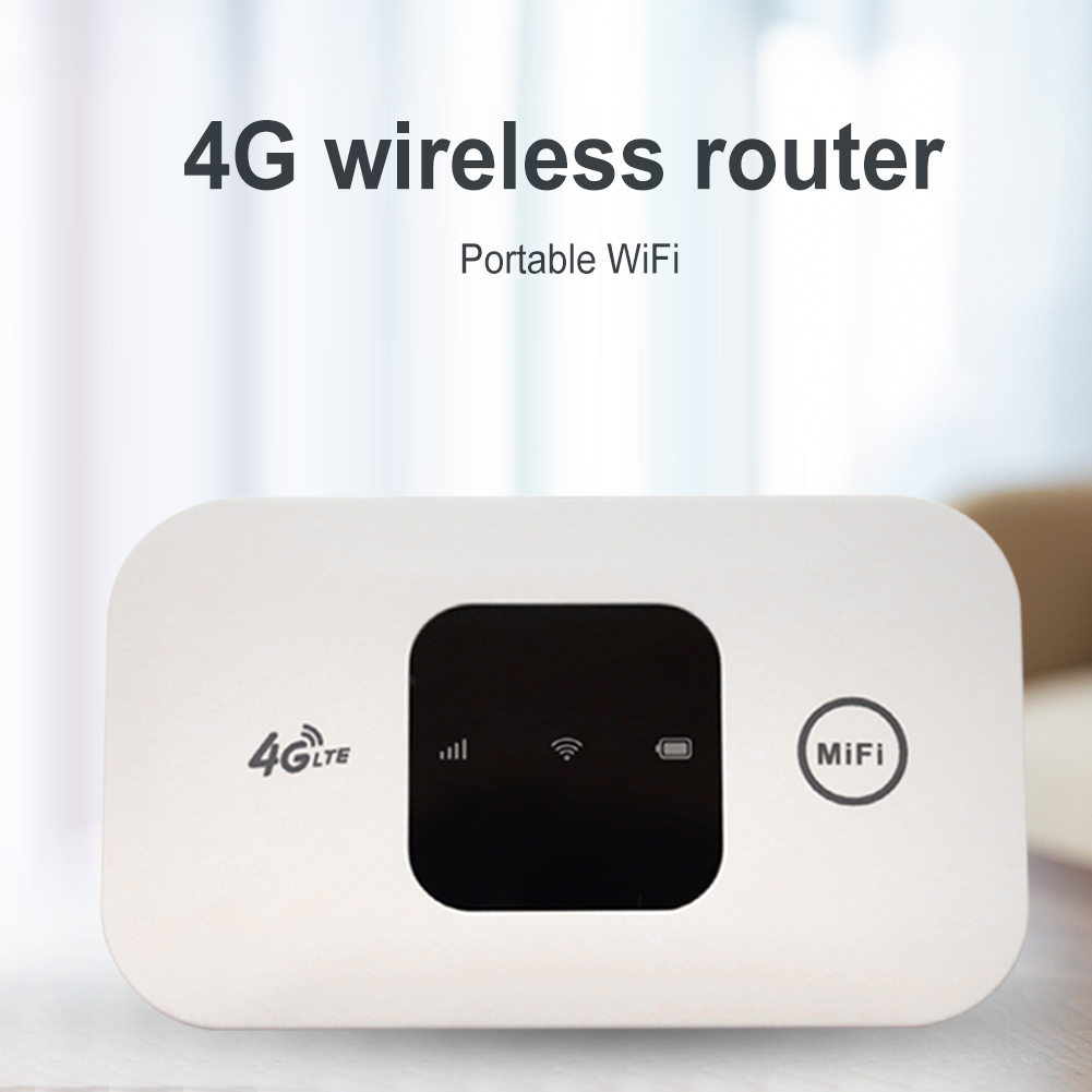 4G Pocket WiFi Router 2100mAh Mobile Hotspot with SIM Card Slot Wireless Modem Wide Coverage 4G Wireless Router