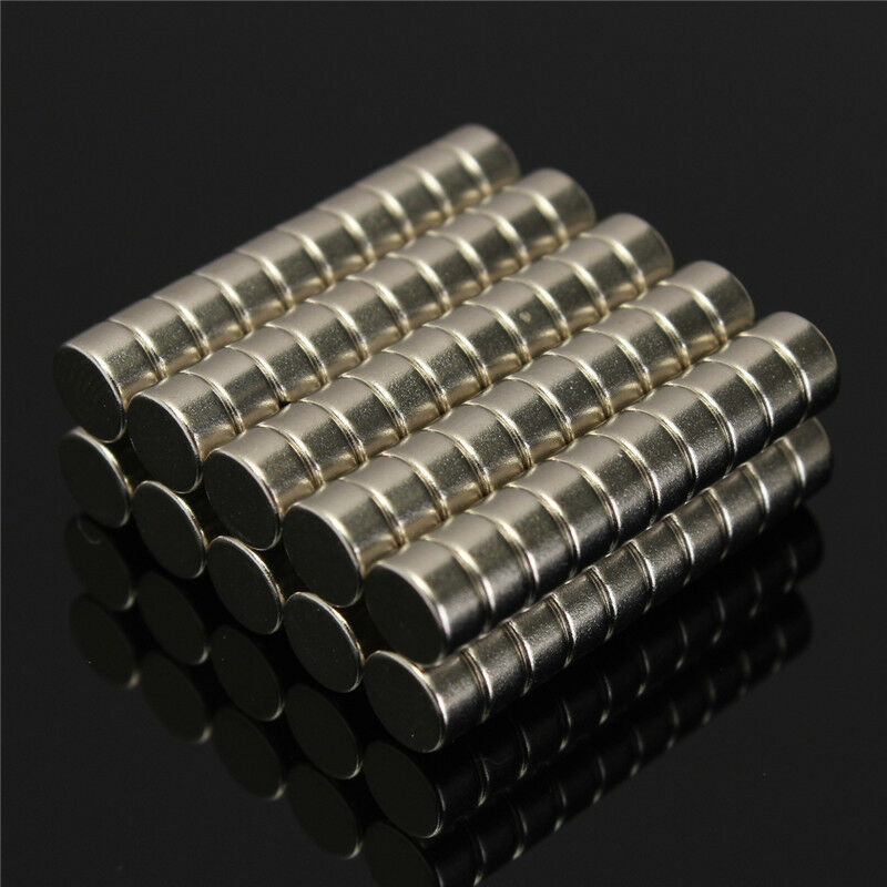 100 stk. 6 x 3mm puissant aimant rond terres rares nodym magnet