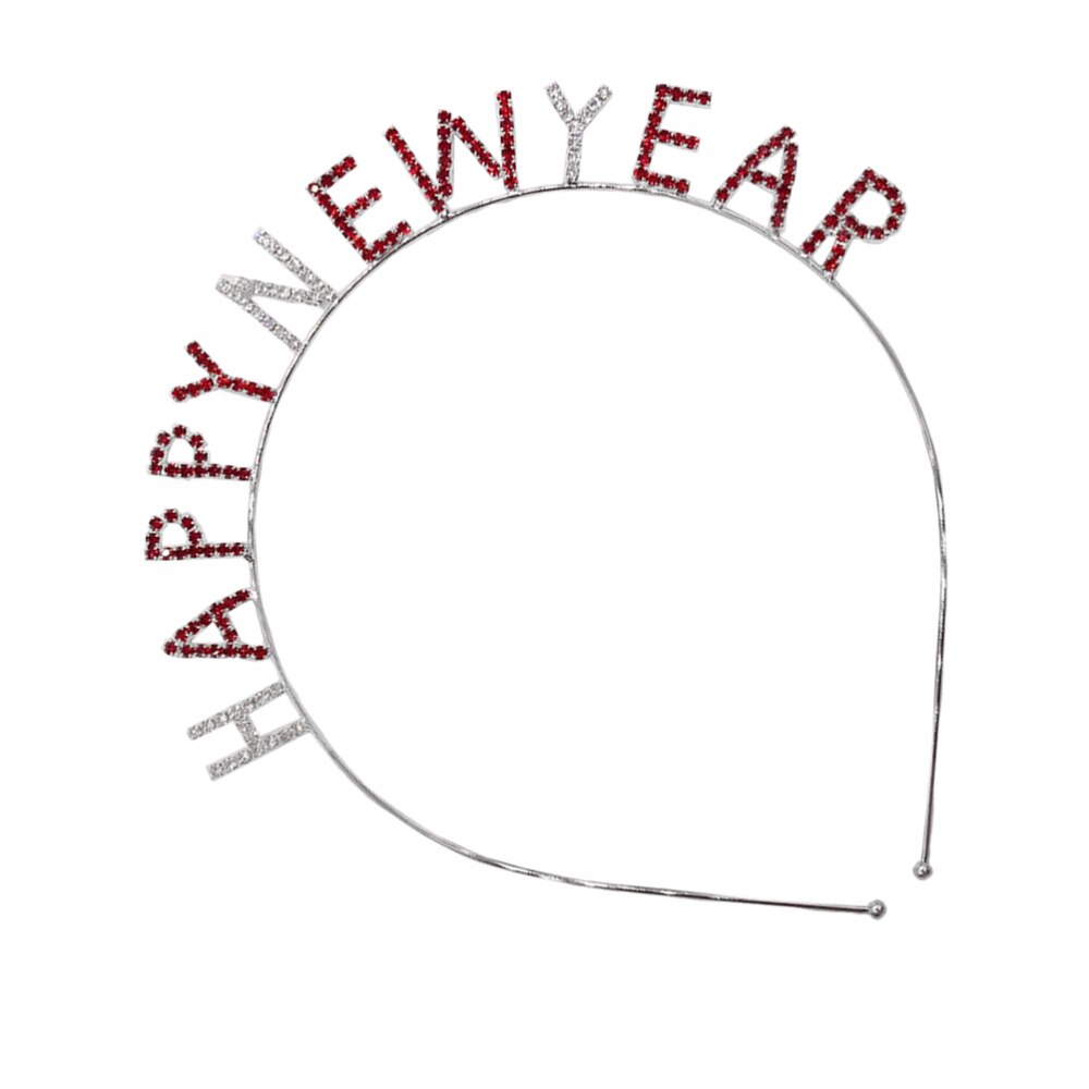 1pc haarringen decoratieve kristallen feestelijke haarringen haaraccessoire voor het jaar