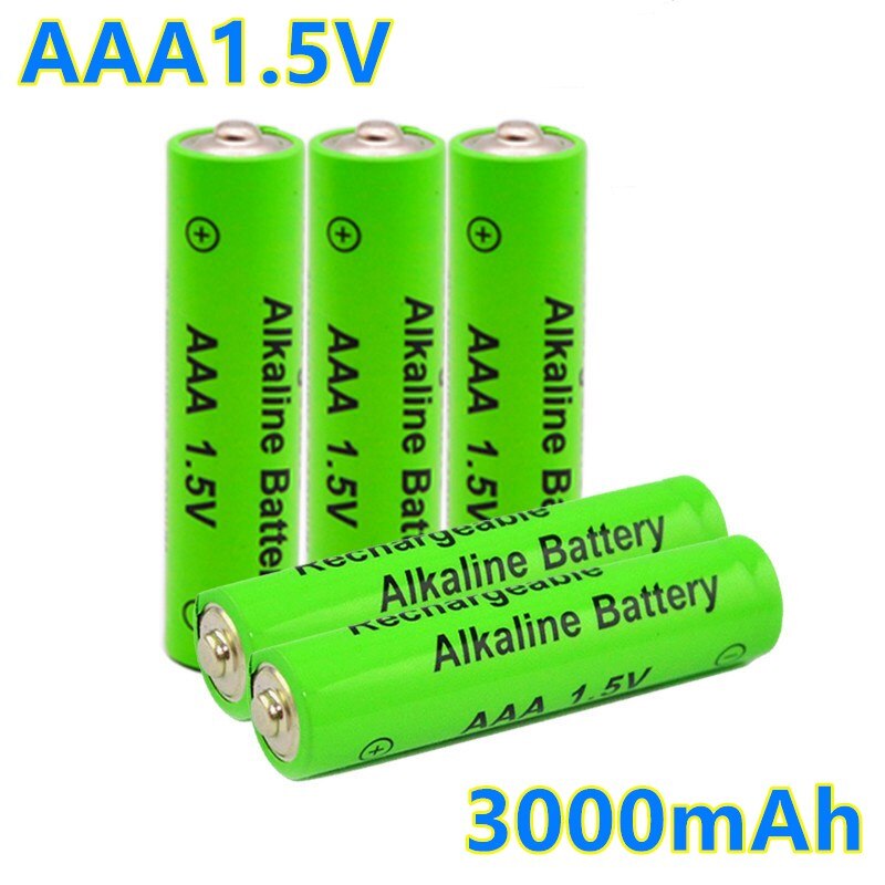 Aaa 1.5 V 3000 Mah Oplaadbare Batterij Aa 1.5 V. Oplaadbare Alcalinas Drummey Voor Speelgoed Light Emitting Diode