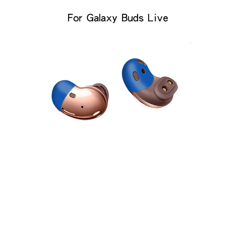 Silikonkuddar för samsung galaxy buds live hörselskyddsfodral läckagefritt ljud hörlurar halkfria örontips för galaxy buds live: Blå