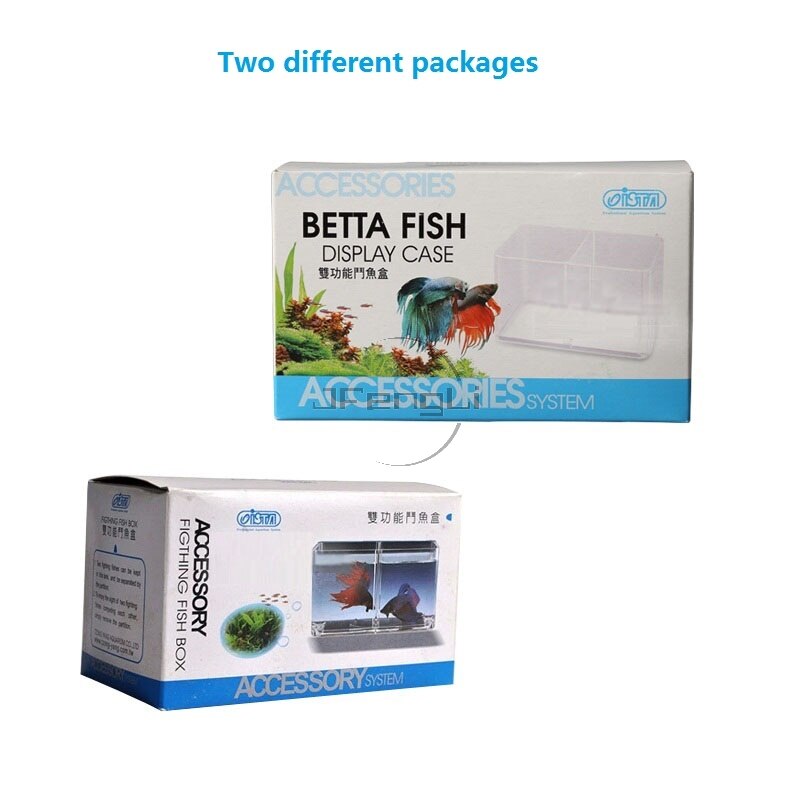 JFENGLI Betta Fish Display Case Double Guppies Hatching Incubator Isolation Acrylic Mini Aquarium Tanks