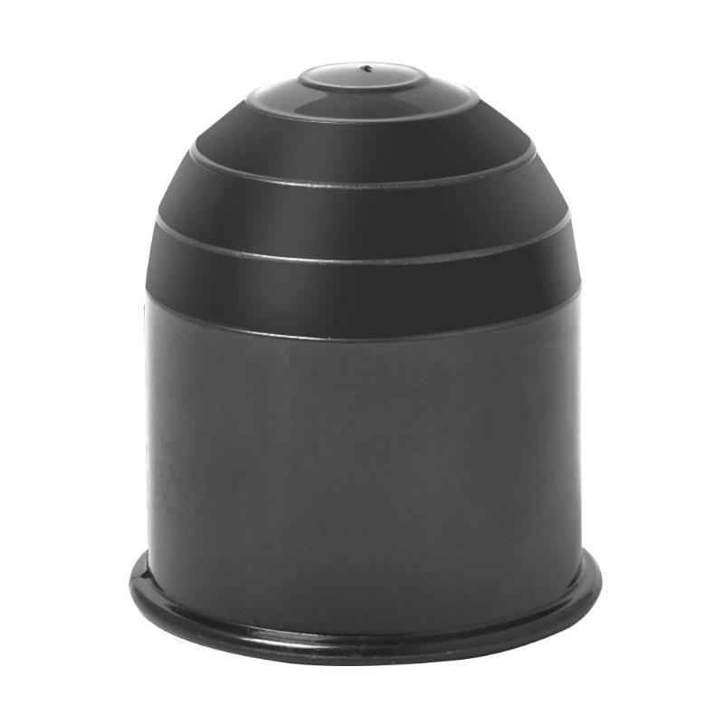 50mm auto tilhengerfeste kule dekselfeste kobling campingvogn tilhenger beskyttelse universell: Svart