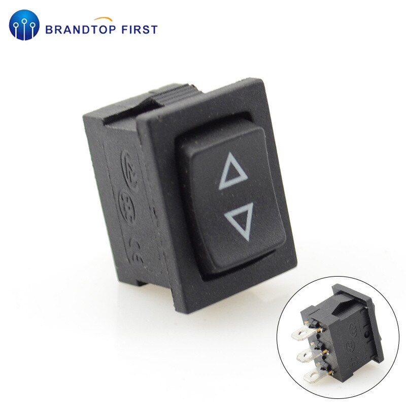 2pcs 21*15mm Momentary self-reset Rocker switch (ON)-OFF-(ON) 3pins: 2pcs Rocker switch