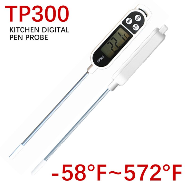 TP300 Lebensmittel Thermometer Thermometer Küche Werkzeug Digitalen Stift Sonde Braten Baby Milch Thermometer Kochen Thermometer