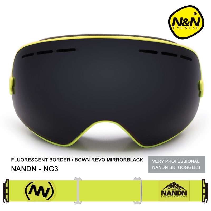 Nandn Sport Professionelle Skibrille Brillen Anti-Nebel UV400 Ski Brille Punkte Maske Skifahren Snowboard Männer Frauen Schnee Goggle
