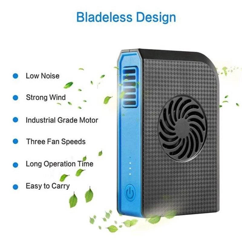 Vogek 2-In-1 6000Mah Power Bank Met Mini Airconditioner Draagbare Powerbank Externe Batterij Station Charger voor Multifunctionele