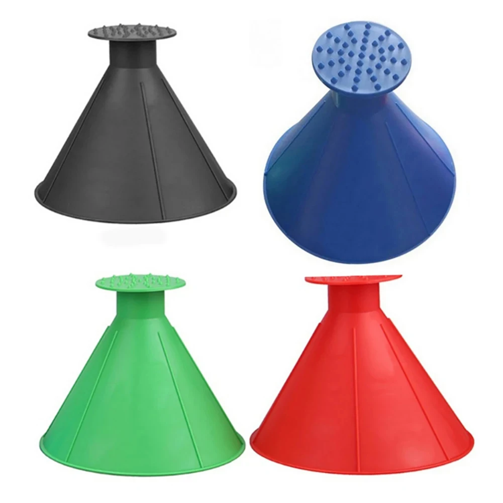 Auto Ijsschraap Trechter Autoruit Glas Reinigingsgereedschap Voorruit Sneeuw Verwijderen Schep Reinigingsborstel Huis Ramen Glas Schoon Gereedschap