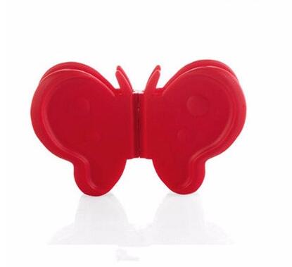 HOMETREE Creatieve Siliconen Isolatie Tegen Vlinder Clip Band Met Magneet Genomen Oven Verdikte Beschermen Keuken Tool H318: H318 Red