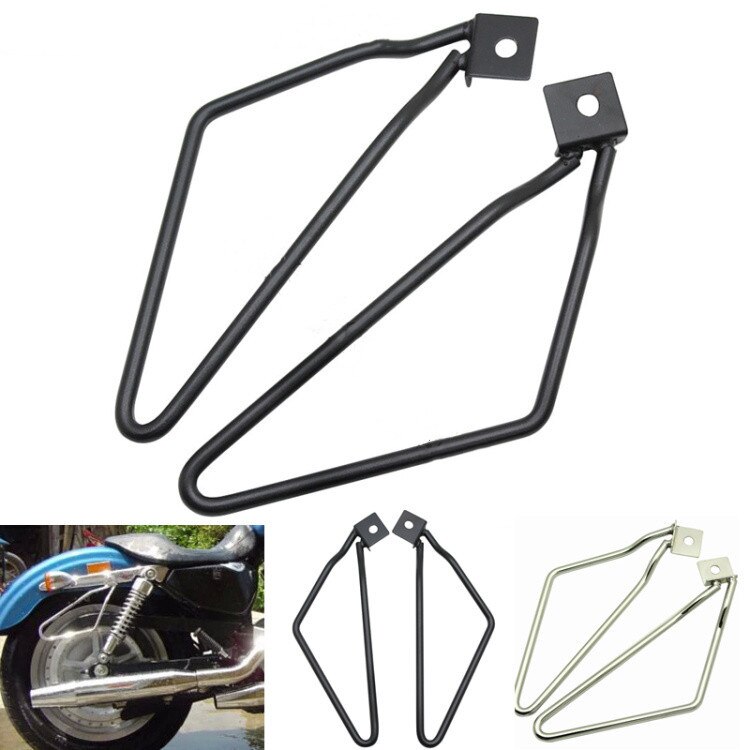 Motorcykel sadelväska stödfästen set för harley cruise dyna 883 auto motorcykel ram sadelväska monteringsfästen kit