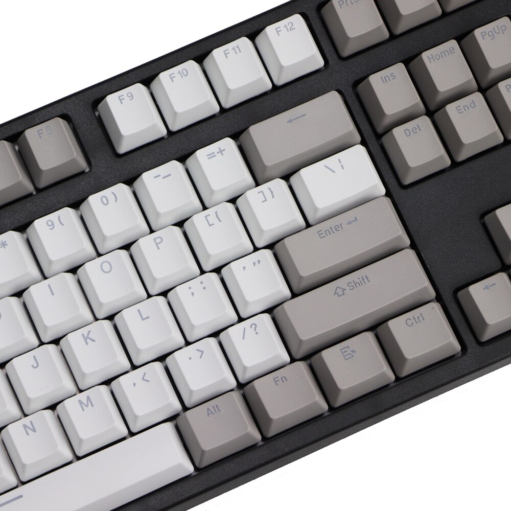 Retro Gray pbt Double Shot keycap oem Backlit Keycaps for Mechanical Keyboards 87 tkl 104 108 ansi Key caps
