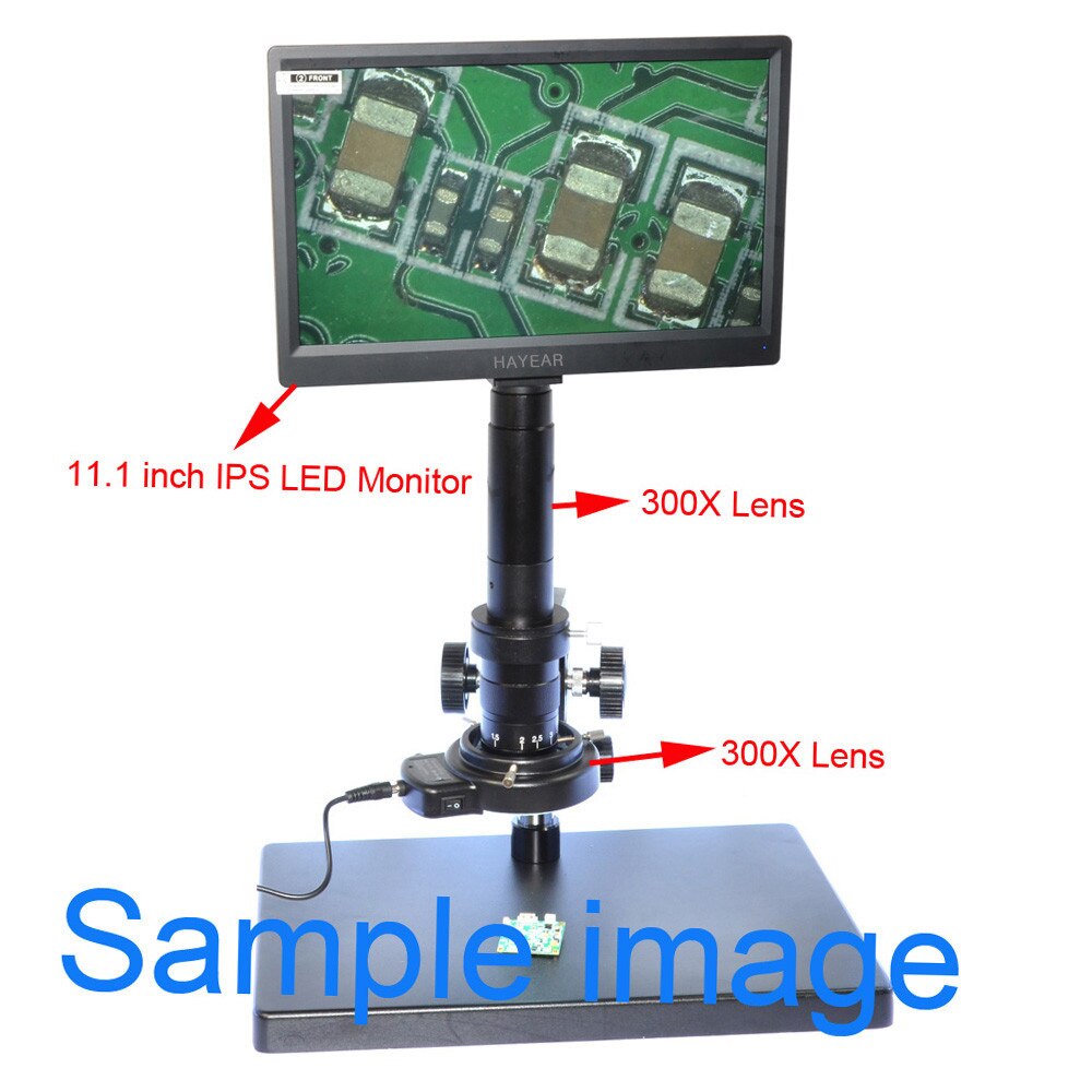 10X-120X 180X 300X Zoom C-mounting Lens 25mm Interface Diameter for CCD CMOS Industrial Video Microscope Cameras
