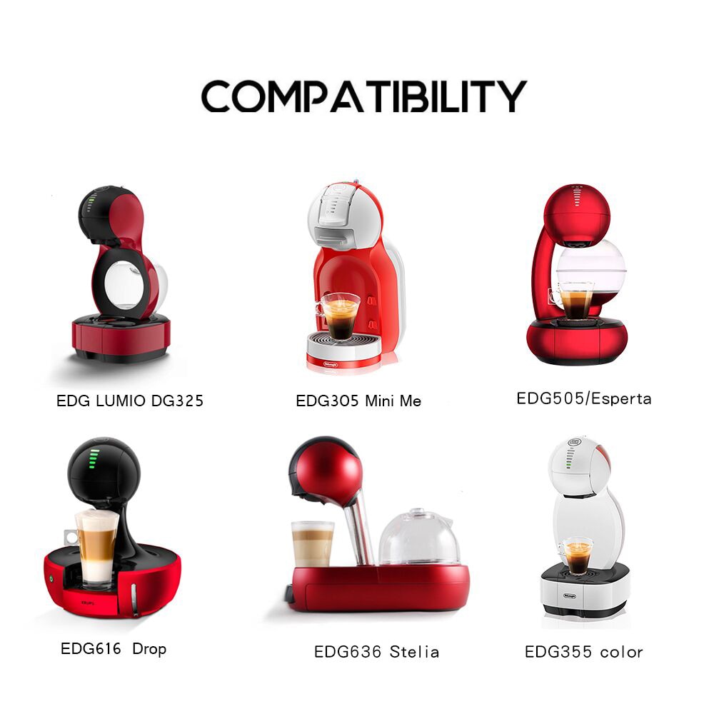 Uudelleen käytettävä kahvikapseli kuppi yhteensopiva nescafe dolcegusto lumiolle täytettävä suodatin ruostumaton teräs runko alkuperäinen kansi