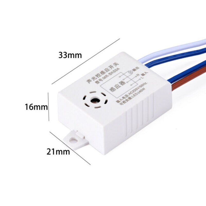 220V 50/60Hz Sound Voice Sensor Switch Automatic Voice Control Sensor Detector Switch For Street Lights Switch TXTB1