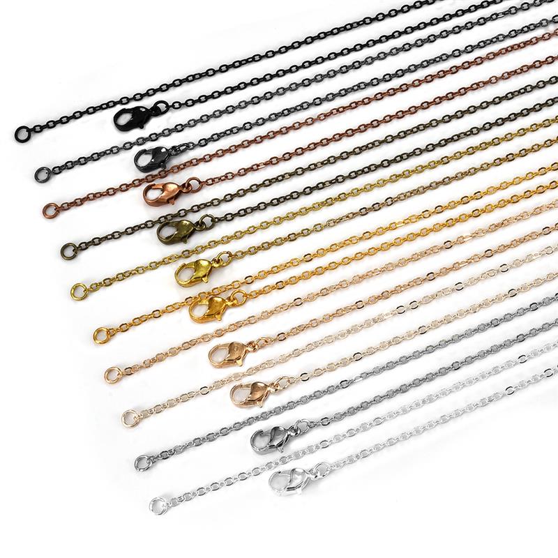 10 pièces colliers chaîne cuivre serpent chaînes pour pendentif collier bijoux faisant des accessoires