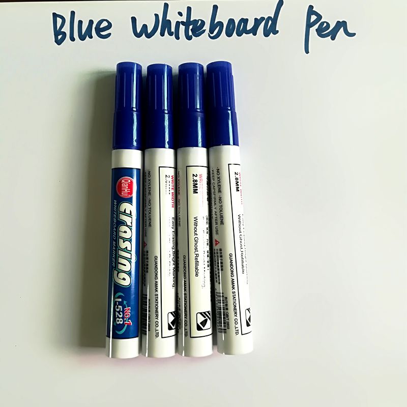 4PCS/box Colorful Whiteboard Pen Blue White Board Markers School Supplies Children's Drawing Pen Escola Erasable Marker Pen