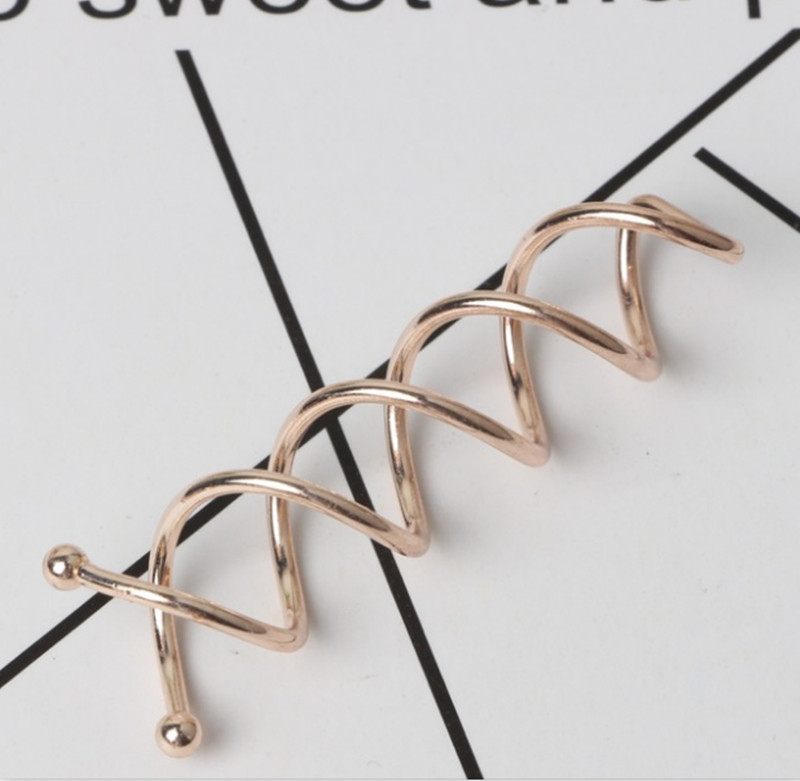 Horquillas para el pelo para mujer, 10 piezas, color dorado, plateado, negro, oro rosa, pasador para el pelo, Estilo espiral, tornillo giratorio, pasador