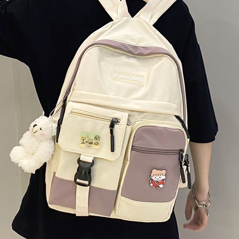 JOYPESSIE moda kobieta kobiety jak plecak dla nastolatki Kawaii plecak podróżny wodoodporny nylon prosty plecak szkolny Mochilas