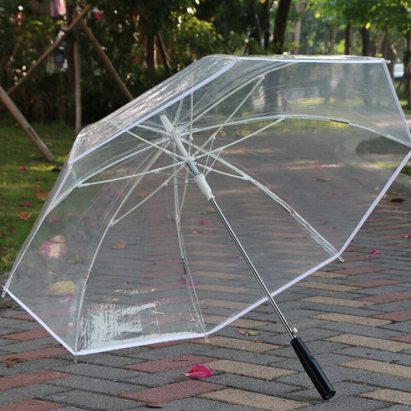 8 Rib Light Up Blade Runner estilo cambiante Color LED paraguas con linterna mango transparente paraguas recto Parasol