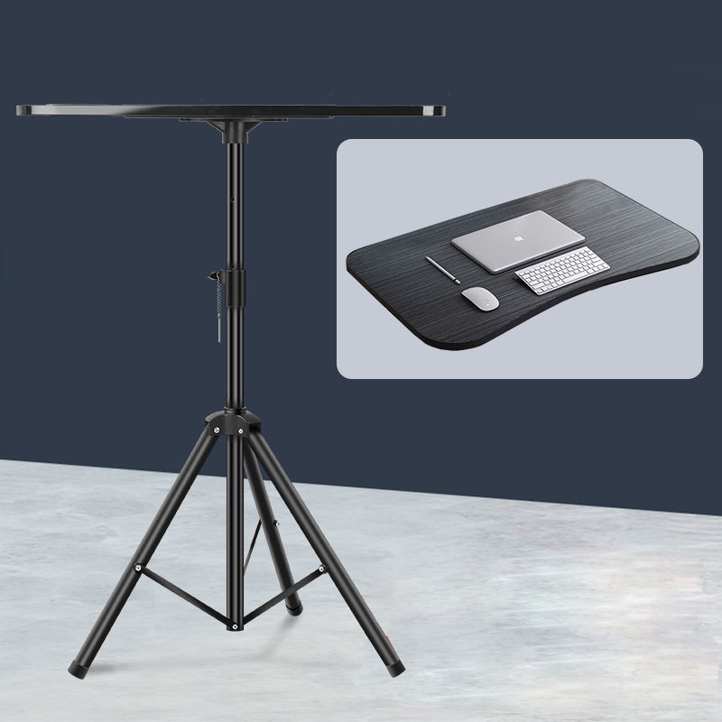 Soporte portátil para ordenador portátil de 1,8 M, escritorio plegable para ordenador, altura ajustable, trípode estable, mesa de estudio de discurso para cama, sofá de pie: Pulir