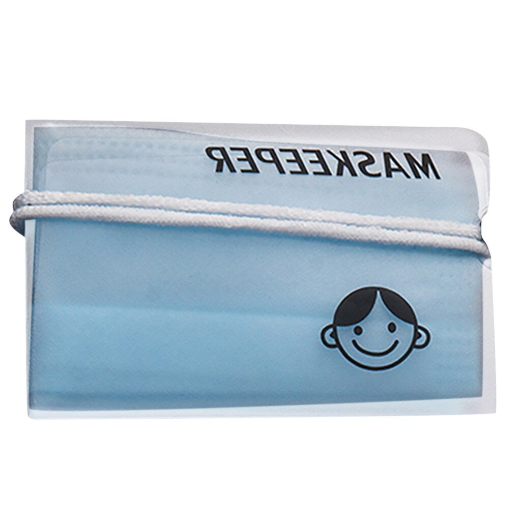 1PC Faltbare Maske Lagerung Clip Kunststoff Portable Storage Tasche Nette Maske Box Maskeeper Organizer Container Fall Maske Keeper: E