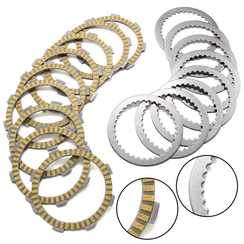 Clutch Friction Plates Steel Plate Disc Springs For Honda Motorcycle RVF400 NC35 1994 1955 1996 OEM:22321-KE7-000 22201-MR8-000