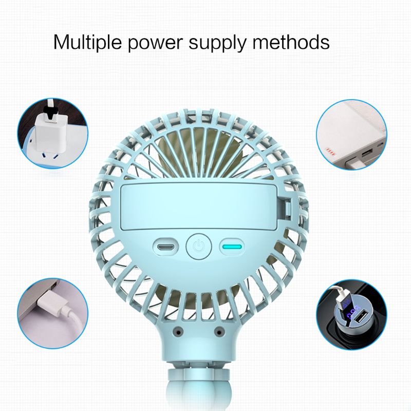Mini soporte colgante portátil en forma de pulpo, ventilador de carga USB ajustable, enfriador para cochecito de bebé, Uso del estudiante