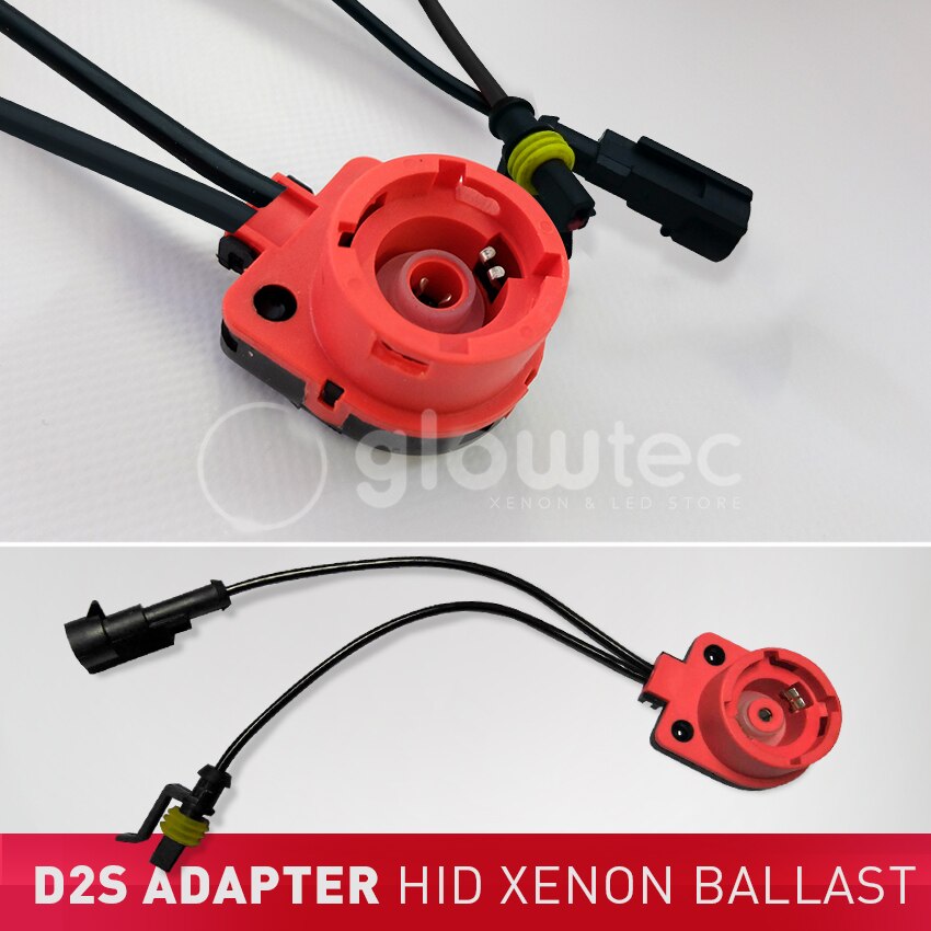 2 stks D2 D2C D2S D2R Adapter AMP Socket Converter Kabel XENON Kabelboom HID Lamp Base Adapter Auto Accessoires kabel GLOWTEC