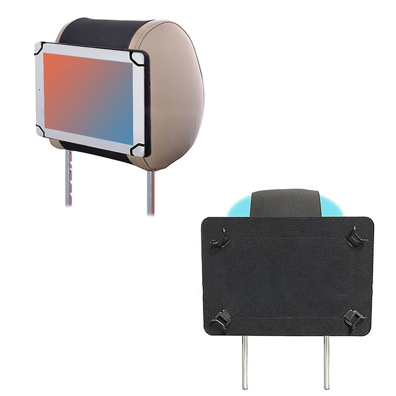 Universele auto tablethouder, verstelbare achterbank hoofdsteun houder voor 9.6-10.1 inch ipad tablet pc, stevig, draagbaar en duurzaam.