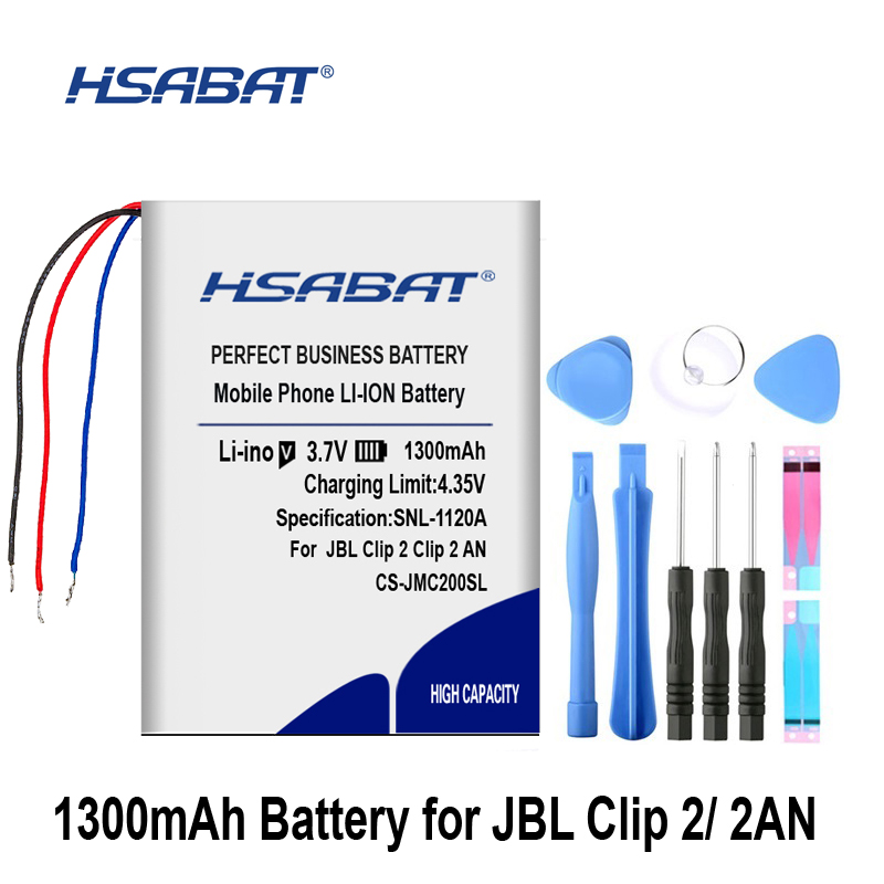 Hsabat GSP383555 1300 Mah Batterij Voor Jbl Clip 2, Clip 2 Een, CLIP2BLKAM, CS056US, P04405201 Batterijen