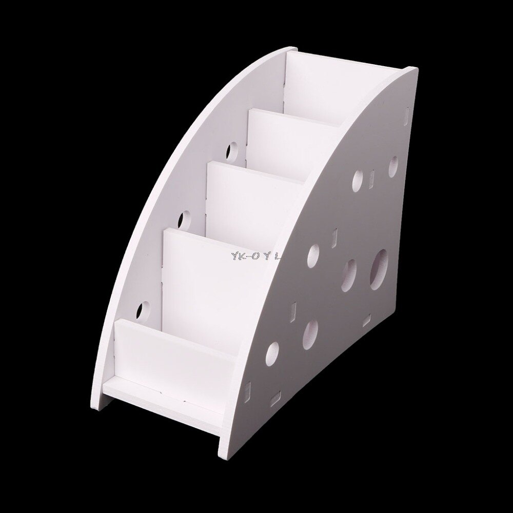 Eco-friendly Plastic Wood TV Air Conditioner Remote Control Holder Home Office Sundries Storage Case Desk Organizer Box
